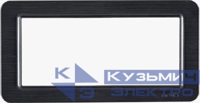 Рамка двойная для розетки LAVIN черн. ARVIA 21 25 4000 027