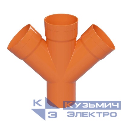 Ответвитель X-образ. для гофр. двустен. труб 45град. d160 DKC 021160