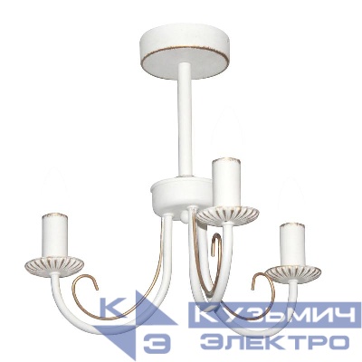 Светильник "Рустика" 133 бел. патина НСБ 01-3х60-144 E14 (инд.упак.) Элетех 1005404243