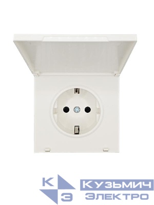 Розетка 1-м СП ZIMA 16А IP44 с заземл. с крышкой ПБТ безвинтовой зажим/клемма механизм сл. кость. LEZARD 704-9088-123BIPCHQC
