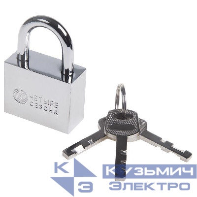 Замок навесной "Сталь" 40мм ЧЕТЫРЕ СЕЗОНА 79-0034