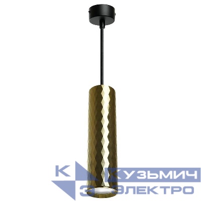 Светильник ML1888 35Вт GU10 230В MR16 D55хH200 потолочн. на подвесе черн. зол. FERON 48669