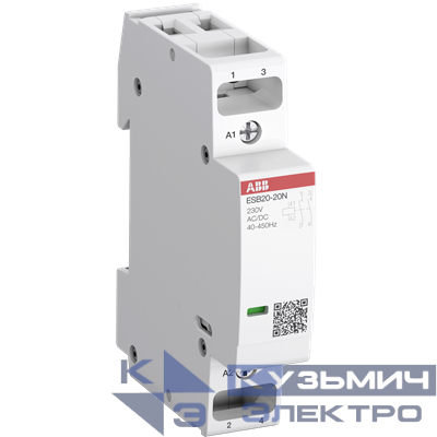 ESB20-20N-14 Контактор  модульный (20А АС-1, 2НО), катушка 12В AC/DC ABB 1SBE121111R1420