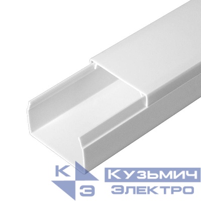 Кабель-канал 40х25 L2000 с двойн. замком бел. Промрукав PR.0540251