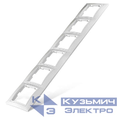 Рамка 6-м Севиль горизонт. бел. UNIversal 1043