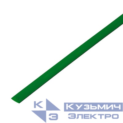 Трубка термоусадочная ТУТ нг 4.0/2.0 зел. 1м Rexant 20-4003