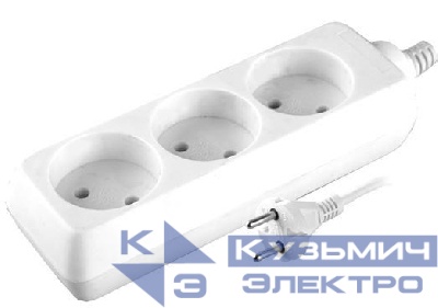 Удлинитель 3х5м без заземл. 10А IP20 S 3х5 2.2кВт Volsten 9302