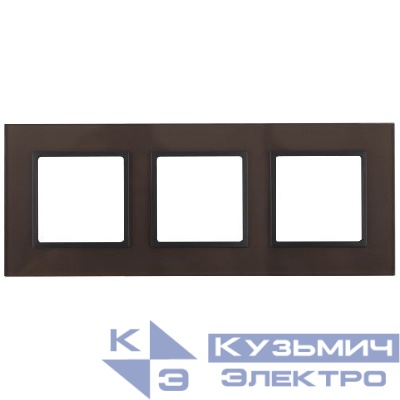 Рамка 3-м 14-5103-13 стекло Elegance бронза+антрацит ЭРА Б0034511