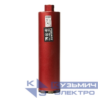 Коронка алмазная для мокрого сверления 96х370 мм, M22 FEDAST