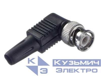 Коннектор BNC-7101B угловой, пластик, цинк NETKO Optima