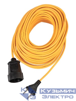 Удлинитель-шнур 1х30м 10A 220В 2200Вт ПВС 2х0.75 УХ10 Россия УХ10 КОСМОС YSHKsm30m-1g(10A)S