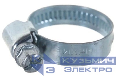 Хомут металлический червячный 16-27 9мм (уп.50шт) Вихрь 73/9/1/22