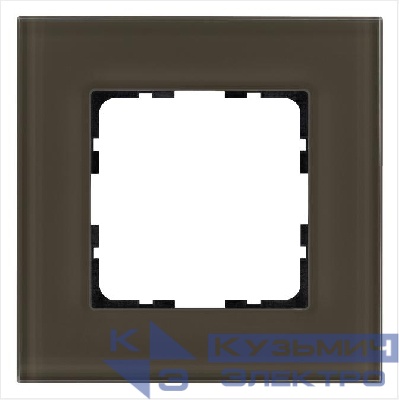 Рамка 1-м G-Glass стекло каперсовый Jasmart G1001GT