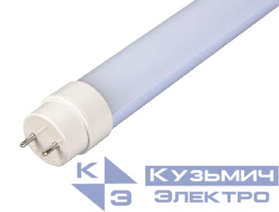 Лампа светодиодная PLED T8-600GL 10Вт линейная 6500К холод. бел. G13 800лм 220-240В JazzWay 1025326