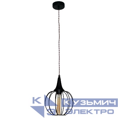 Светильник НСБ 01-60-142 "Форма" 211 E27 лофт-кантри (плафон Шар) черн. муар (инд. упак.) Элетех 1005404240