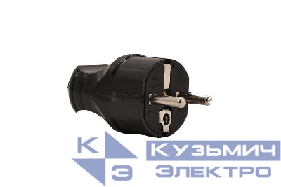 Вилка Accessories с заземл. UPS черн. LEZARD 715-0501-605B