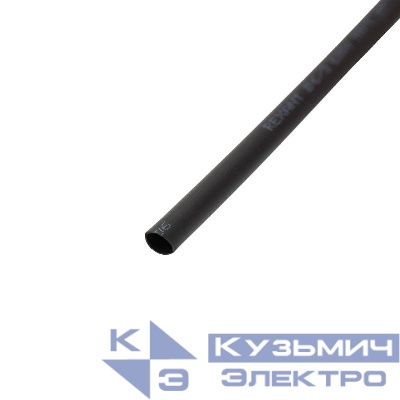 Трубка термоусадочная ТУТ нг 6.0/3.0 черн. 1м Rexant 20-6006
