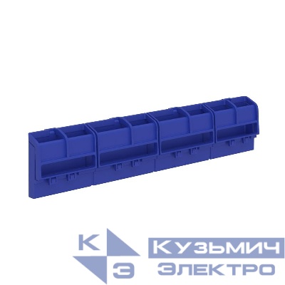 Держатель шинный FRAME 162мм 4 сегмента до 20 полюсов (для всех щитков) син. DKC F08ZZHU1