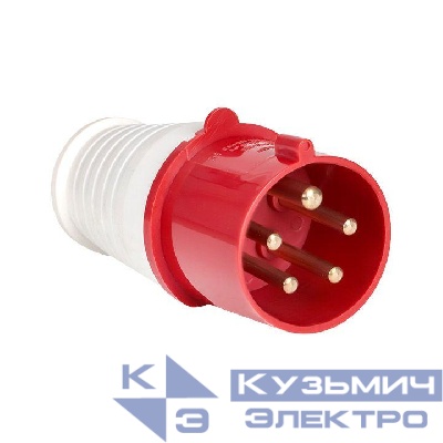 Вилка переносная 025 32А 3P+PE+N 380В IP44 EKF ps-025-32-380