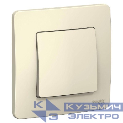 Переключатель проходной 1-кл. СП Blanca 10А IP20 (сх. 6) 250В молочн. SE BLNVS010602