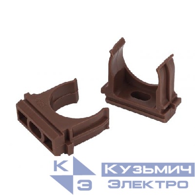 Держатель для труб (клипса) d20мм дуб Эра Б0043221