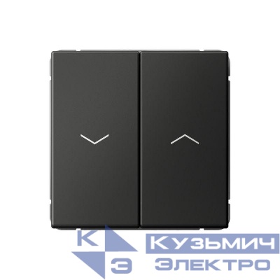 Выключатель для жалюзи 2-кл. ArtGallery 2х (сх. 4) 10А быстрозажим. клем. механизм базальт SE GAL001419S