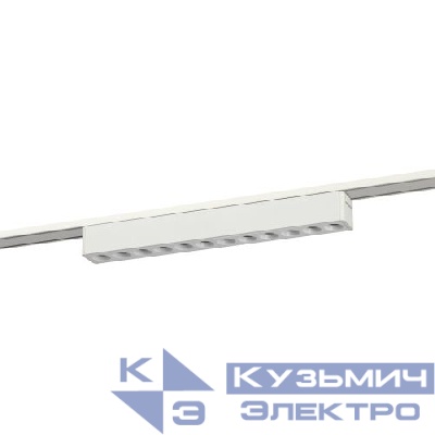 Светильник светодиодный трековый TRM-S5-2-12W4K WH 12Вт 4000К с направленным светом для тонкого магнитного шинопровода бел. Эра Б0059044