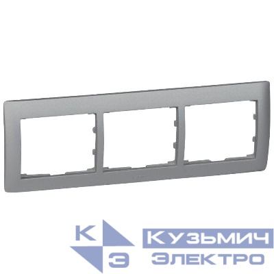 Рамка 3-м Galea Life горизонт. алюм. Leg 771303
