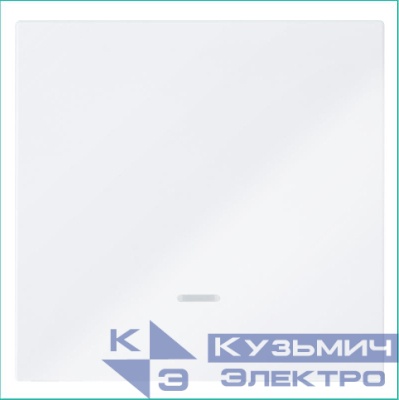 Выключатель 1-кл. СП FD 10А IP20 с подсветкой с накладкой механизм бел. глянцевый Jasmart FD3011NW