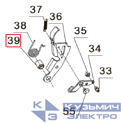 Запчасть №39 для PAG-PC84. Втулка