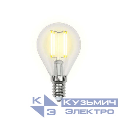 Лампа светодиодная LED-G45-6Вт WW E14 CL PLS02WH картон Uniel UL-00000197