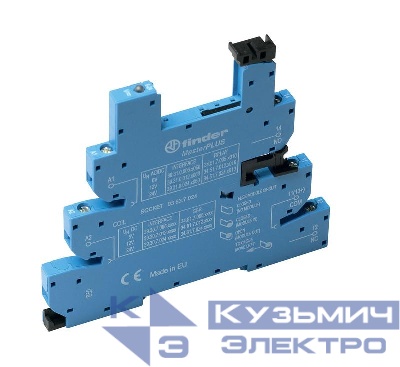 Розетка MasterPLUS с винт. клеммами (с зажимной клетью) для реле 34 серии 230В AC в комплекте пластик. клипса опции: LED FINDER 93638230