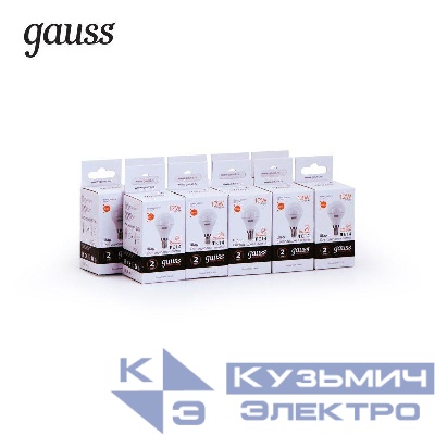 Лампа светодиодная Elementary 12Вт P45 шар 3000К тепл. бел. E14 880лм GAUSS 53112