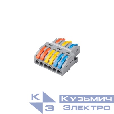 Клемма монтажная СМК PTC-3P 4236 BL/2 450В 32А 0.08-2.5(4.0)кв.мм JazzWay 5073807