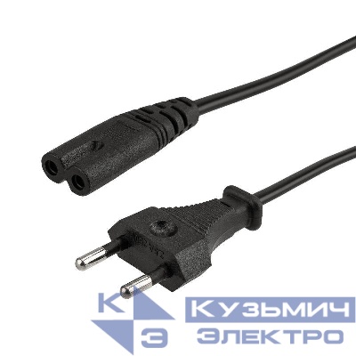 Шнур сетевой 3м 2x0.5кв.мм Rexant 11-1105