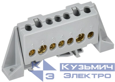 Шина L "фаза" в комб. изол. "Стойка" 8х12-7-Ср TEKFOR IEK TF-NN20-07-DP-K03