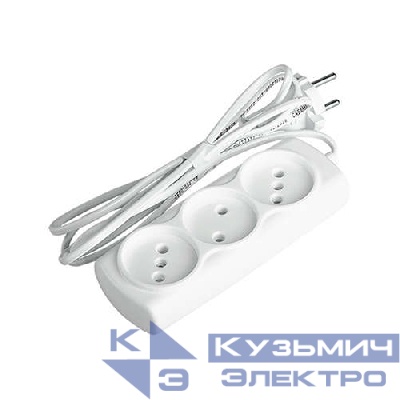 Удлинитель 3х1.5м 6А IP20 УДП-3-150 1.3кВт ШВВП 2х0.75 ФАZА 1043047