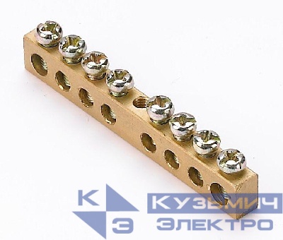 Шина нулевая 6х9-8/1 DEKraft 32001DEK