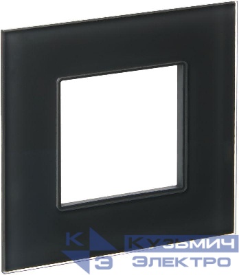 Рамка 1-м SKANDY SK-F21G стекло графит IEK SK-M12-G-K53
