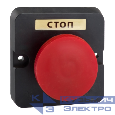 Пост кнопочный ПКЕ-122 1 У2 IP54 красн. гриб КЭАЗ 150737