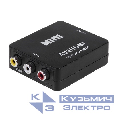 Конвертер 3 RCA на HDMI пластик черн. Rexant 17-6939