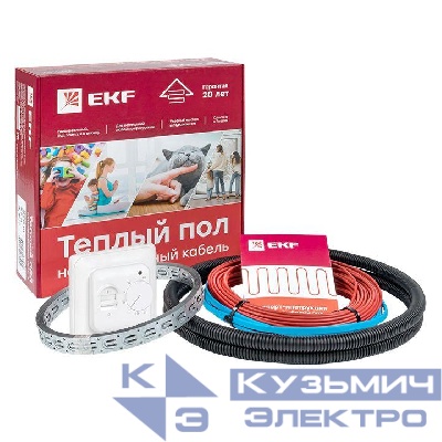 Комплект "Теплый пол" (кабель) 375Вт 27м 2.5кв.м EKF nk-375