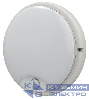 Светильник светодиодный ДПО 4100Д 12Вт 4000К IP54 круг бел. ИК ДД IEK LDPO0-4100D-12-4000-K01