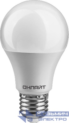 Лампа светодиодная 71 682 OLL-А60-12-230-2.7K-E27 12Вт грушевидная 2700К тепл. бел. E27 1200лм 176-264В ОНЛАЙТ 71682