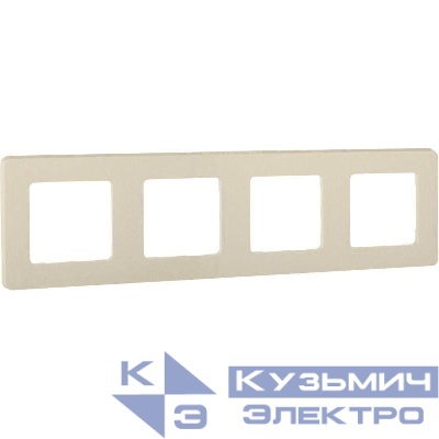 Рамка 4-м Inspiria сл. кость IEK 673961