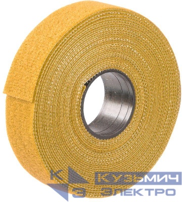 Хомут-липучка ХКл 20мм желт. (5м/ролл) IEK UHL11-20-5M-K05