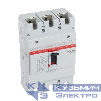 Выключатель автоматический 3п 175А 18кА DRX250 стационарн. Leg 027102