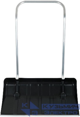 Скрепер для уборки снега Профи 810х430х1220мм на колесиках метал. ручка пластик. 68136