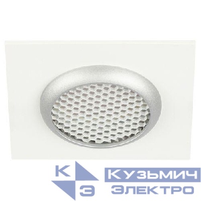 Светильник KL110 MR16 GU5.3 встраив. алюм. WH/SL бел./серебро матов. ЭРА Б0061532