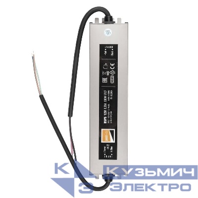 Блок питания для светодиод. ленты BSPS 100Вт 8.3А 12В IP67 влагозащ. метал. JazzWay 3329280A